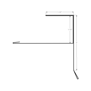 Section drawing of the 10ft Algoma Gable Starter F 3″