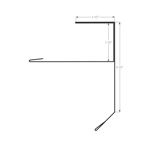 Section drawing of the 10ft Algoma Gable Starter F Reroof 3-1/2″