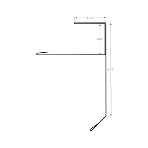 Section drawing of the 10ft Algoma Gable Starter F Reroof 4-1/2″