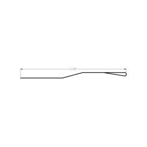 Section drawing of the 10ft Standing Seam Cleat Galvalume