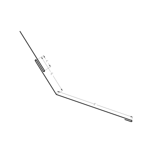 Section drawing of the 10ft Standing Seam Pitch Change