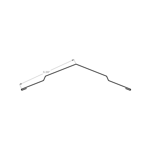 Section drawing of the 10ft Standing Seam Ridge Cap 6″