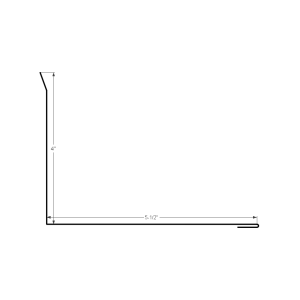 Section drawing of the 10ft Standing Seam Side Wall