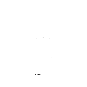 Section drawing of the 10ft Base Trim 2.5″