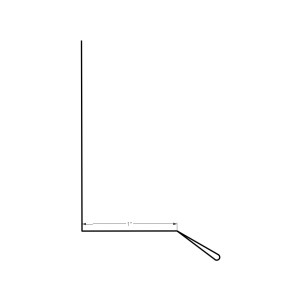 Section drawing of the 10ft Drip Edge