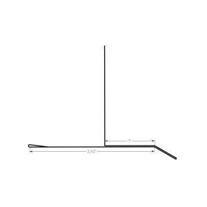 Section drawing of the 10ft Extended Drip Edge
