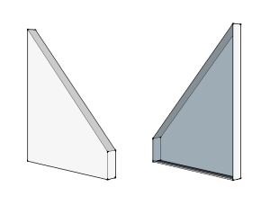 Section drawing of the Double Track Cover Cap (1 Left, 1 Right)