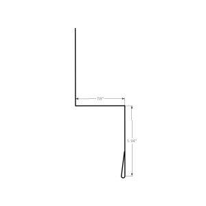 Section drawing of the 10ft Gable Divider