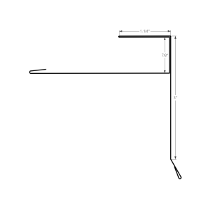 Section drawing of the 10ft Gable Starter 3″