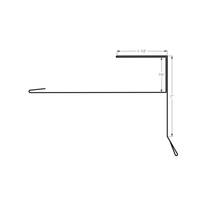 Section drawing of the 10ft Gable Starter 2″