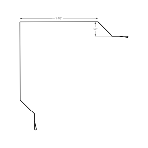Section drawing of the 10ft Outside Corner