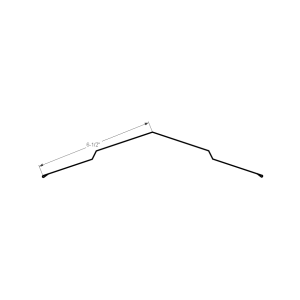 Section drawing of the Ridge Cap 6″