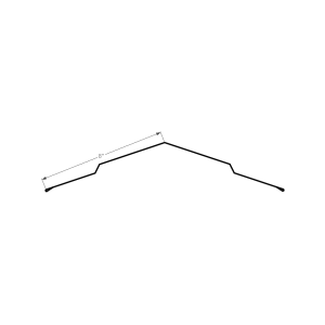 Section drawing of the Ridge Cap 8″