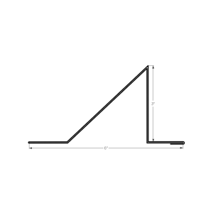 Section drawing of the 10ft Snow Guard Heavy Duty