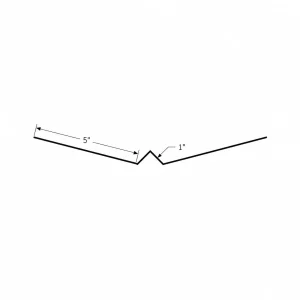 W-Valley 12-inch profile with 5-inch wings and 1-inch central rib legs