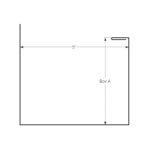 5″ Trough #1 — Wiseline profile drawing