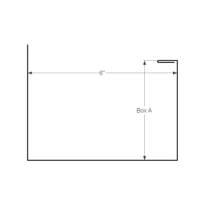 6″ Trough #1 — Wiseline profile drawing